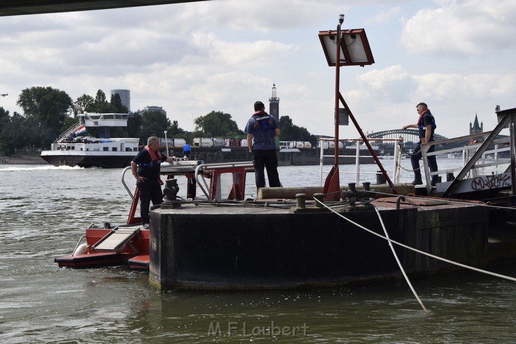 Uebung BF Taucher und Presse Koeln Zoobruecke Rhein P201.JPG - Miklos Laubert